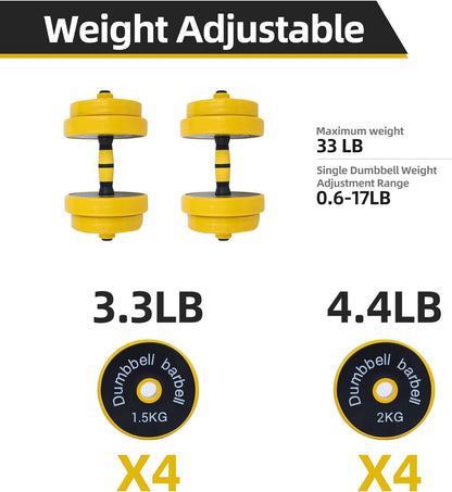 Weights, Dumbbell Set, Kettlebells, Adjustable Dumbbells, Barbell Weight Set, 20-40-50-70LB 3-In-1 Set, Non-Slip, All-Purpose