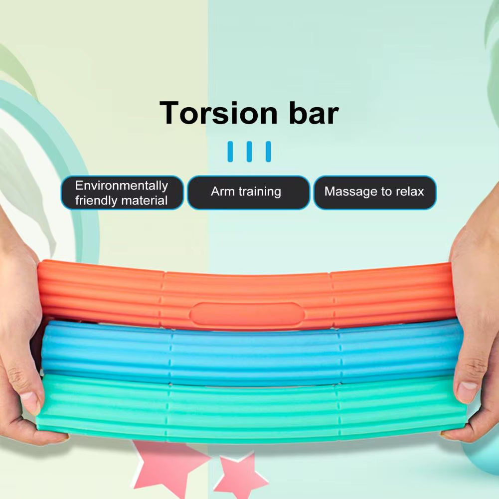 30Cm TPR Flex Therapy Bar Strength Training Twist Bar Tennis Elbow Physical Therapy Relief Resistance Bar Fitness Strengthener