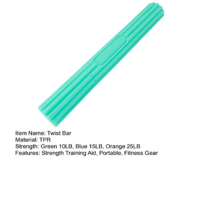 30Cm TPR Flex Therapy Bar Strength Training Twist Bar Tennis Elbow Physical Therapy Relief Resistance Bar Fitness Strengthener